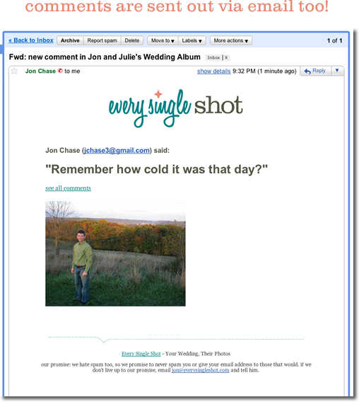 New comments email