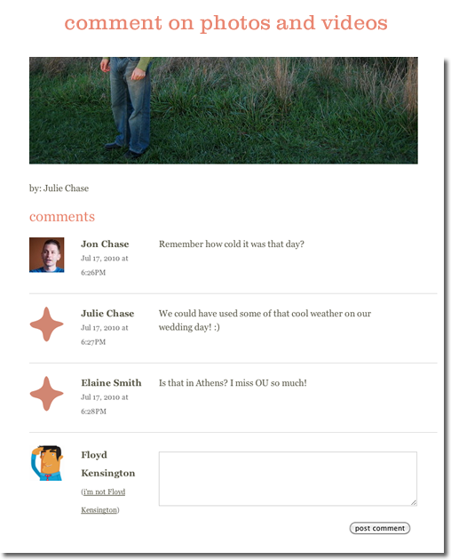 Viewing comments
